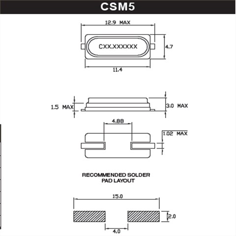 Cardinal晶振,贴片晶振,CSM4晶振,CSM5晶振