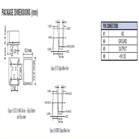 ECS-2100AX-110.5晶振,ECS-2100X有源ECS贴片晶振