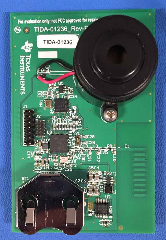 采用两个Epson晶振的纽扣电池供电无线超声波气体检漏仪