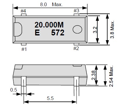 MA - 306晶振,日本进口晶振,8038陶瓷面石英晶体