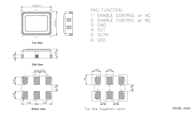 TXC_DB_3.2_2.5 LVPECL