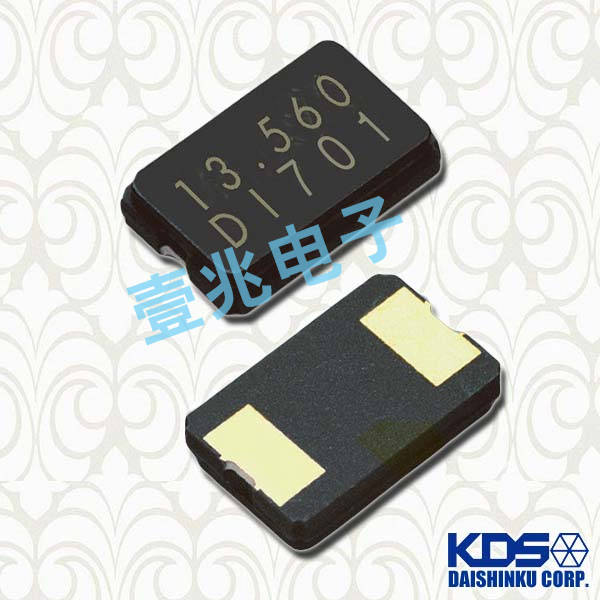 日本KDS晶振,DSX530GA贴片二脚晶振,1C707600CC1B陶瓷晶振